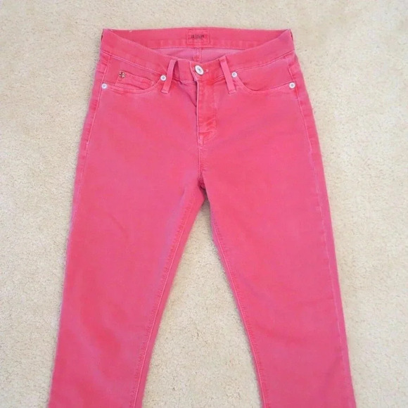 Hudson Skinny Jean Jeggings Size 26 Mid-Rise Red - Picture 4 of 10